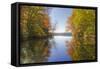 Reflections at Little Squam Lake, Holderness New Hampshire-Vincent James-Framed Stretched Canvas