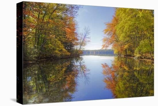 Reflections at Little Squam Lake, Holderness New Hampshire-Vincent James-Stretched Canvas