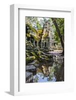 Reflections at Ta Prohm Temple (Rajavihara)-Michael Nolan-Framed Photographic Print