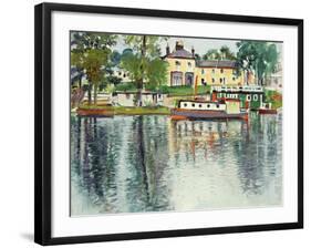 Reflections, Balloch, C.1929-30-George Leslie Hunter-Framed Giclee Print