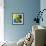 Reflections II-Blue Fish-Framed Art Print displayed on a wall