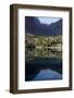 Reflections in a lake in the remote and spectacular Fann Mountains, part of the western Pamir-Alay-David Pickford-Framed Photographic Print