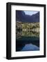 Reflections in a lake in the remote and spectacular Fann Mountains, part of the western Pamir-Alay-David Pickford-Framed Photographic Print