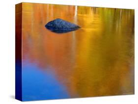 Reflections in Autumn, Lost River, New Hampshire, USA-Gavin Hellier-Stretched Canvas
