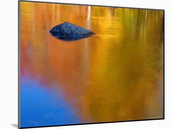 Reflections in Autumn, Lost River, New Hampshire, USA-Gavin Hellier-Mounted Photographic Print