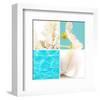 Reflections In Blue-null-Framed Art Print