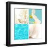 Reflections In Blue-null-Framed Art Print