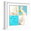 Reflections In Blue-null-Framed Art Print