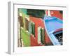 Reflections in Burano, Veneto Region, Italy-Nadia Isakova-Framed Photographic Print