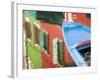 Reflections in Burano, Veneto Region, Italy-Nadia Isakova-Framed Photographic Print