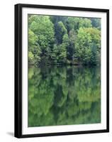 Reflections in Charlottesville Lake, Blue Ridge Mountains, Virginia, USA-Charles Gurche-Framed Premium Photographic Print