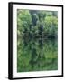 Reflections in Charlottesville Lake, Blue Ridge Mountains, Virginia, USA-Charles Gurche-Framed Premium Photographic Print