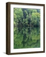 Reflections in Charlottesville Lake, Blue Ridge Mountains, Virginia, USA-Charles Gurche-Framed Photographic Print