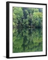 Reflections in Charlottesville Lake, Blue Ridge Mountains, Virginia, USA-Charles Gurche-Framed Photographic Print