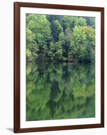 Reflections in Charlottesville Lake, Blue Ridge Mountains, Virginia, USA-Charles Gurche-Framed Photographic Print