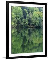 Reflections in Charlottesville Lake, Blue Ridge Mountains, Virginia, USA-Charles Gurche-Framed Photographic Print