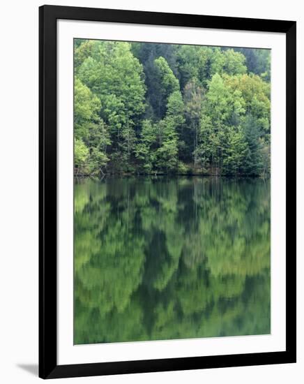 Reflections in Charlottesville Lake, Blue Ridge Mountains, Virginia, USA-Charles Gurche-Framed Photographic Print