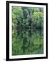 Reflections in Charlottesville Lake, Blue Ridge Mountains, Virginia, USA-Charles Gurche-Framed Photographic Print