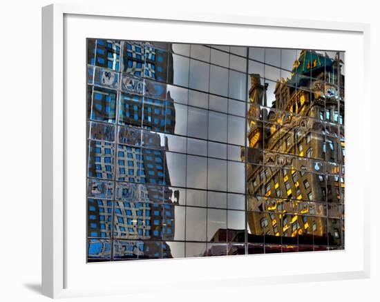 Reflections in Glass, Manhattan, New York City-Sabine Jacobs-Framed Photographic Print