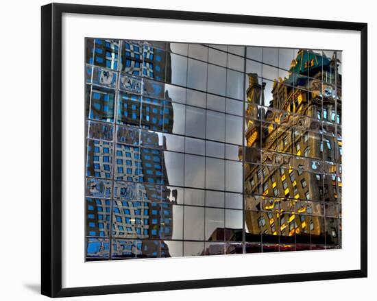 Reflections in Glass, Manhattan, New York City-Sabine Jacobs-Framed Photographic Print