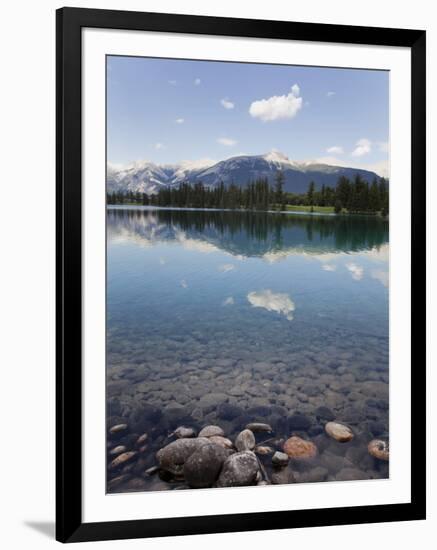 Reflections in Lake Beauvert, Jasper National Park, UNESCO World Heritage Site, British Columbia, R-Martin Child-Framed Photographic Print