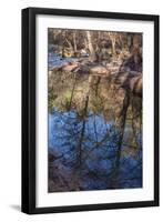 Reflections in Oak Creek at Low Water-Michael Qualls-Framed Photographic Print