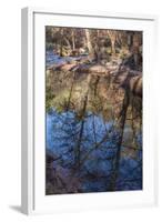 Reflections in Oak Creek at Low Water-Michael Qualls-Framed Photographic Print