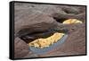 Reflections in Pools Among the Sandstone-James Hager-Framed Stretched Canvas