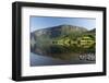 Reflections in still water at Lake Granvinvatnet, Hordaland, Vestlandet-Ellen Rooney-Framed Photographic Print