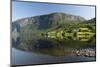 Reflections in still water at Lake Granvinvatnet, Hordaland, Vestlandet-Ellen Rooney-Mounted Photographic Print