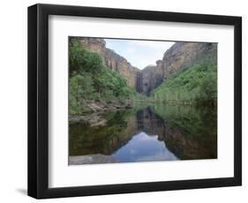 Reflections in Still Water, Jim Jim Falls and Creek, Kakadu National Park, Northern Territory-Lousie Murray-Framed Photographic Print