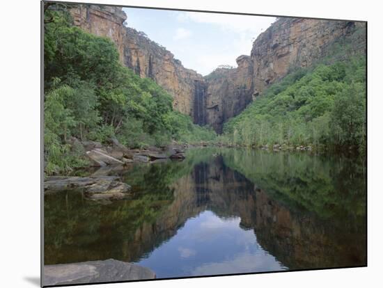 Reflections in Still Water, Jim Jim Falls and Creek, Kakadu National Park, Northern Territory-Lousie Murray-Mounted Photographic Print