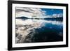 Reflections in the calm waters of the Inside Passage, Southeast Alaska, USA-Mark A Johnson-Framed Photographic Print