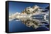 Reflections in the Calm Waters of the Lemaire Channel, Antarctica, Polar Regions-Michael Nolan-Framed Stretched Canvas