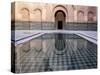 Reflections in the Courtyard Pool-Stephen Studd-Stretched Canvas