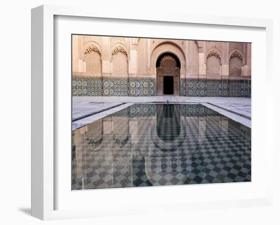 Reflections in the Courtyard Pool-Stephen Studd-Framed Photographic Print