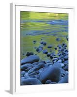 Reflections in the Elwha River, Olympic National Park, Washington, USA-Charles Gurche-Framed Premium Photographic Print