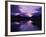 Reflections in the Lake of Sunset over Dark Hills of Rannoch Moor, Highlands, Scotland-null-Framed Photographic Print