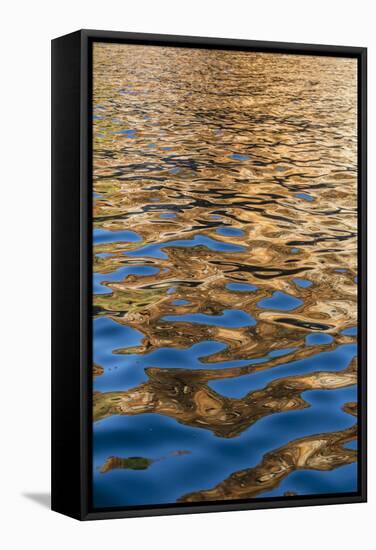Reflections in the Late Afternoon Light on the King George River, Kimberley, Western Australia-Michael Nolan-Framed Stretched Canvas