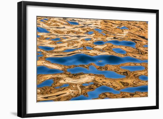 Reflections in the Late Afternoon Light on the King George River, Kimberley, Western Australia-Michael Nolan-Framed Photographic Print