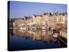 Reflections in the Old Harbour at St. Catherine's Quay in Honfleur, Basse Normandy-Richard Ashworth-Stretched Canvas