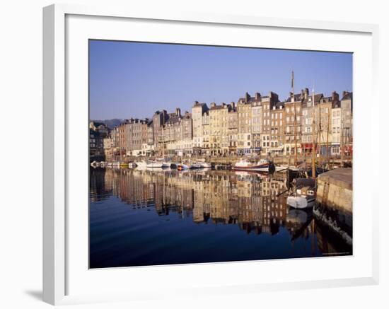 Reflections in the Old Harbour at St. Catherine's Quay in Honfleur, Basse Normandy-Richard Ashworth-Framed Photographic Print