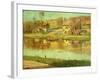 Reflections in the Water, C.1895-1919-Willard Leroy Metcalf-Framed Giclee Print