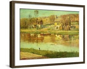 Reflections in the Water, C.1895-1919-Willard Leroy Metcalf-Framed Giclee Print