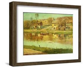 Reflections in the Water, C.1895-1919-Willard Leroy Metcalf-Framed Giclee Print