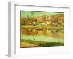 Reflections in the Water, C.1895-1919-Willard Leroy Metcalf-Framed Giclee Print