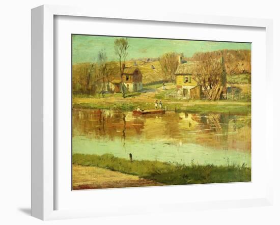 Reflections in the Water, C.1895-1919-Willard Leroy Metcalf-Framed Giclee Print