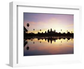 Reflections in Water in the Early Morning of the Temple of Angkor Wat at Siem Reap, Cambodia, Asia-Gavin Hellier-Framed Photographic Print