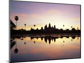 Reflections in Water in the Early Morning of the Temple of Angkor Wat at Siem Reap, Cambodia, Asia-Gavin Hellier-Mounted Photographic Print