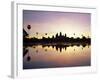 Reflections in Water in the Early Morning of the Temple of Angkor Wat at Siem Reap, Cambodia, Asia-Gavin Hellier-Framed Photographic Print